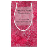 赤いピンクの小さいギフトのジュエリービジネスCrafterのバッグ スモールペーパーバッグ (正面)