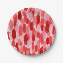 赤いピンクの抽象芸術ブラシストロークパターン