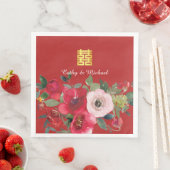 赤いピンクの水色のフローラモダンの2倍の幸せ (インサイチュ)