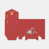 赤いピンクの水色のフローラモダンの2倍の幸せ フェイバーボックス (折り畳みなし)