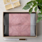 赤いピンクろうけつ染めと灰色の水モノグラムの色 薄葉紙 (ギフト)