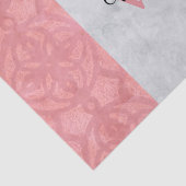 赤いピンクろうけつ染めと灰色の水モノグラムの色 薄葉紙 (詳細)