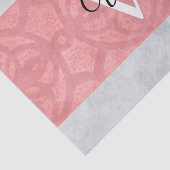 赤いピンクろうけつ染めと灰色の水モノグラムの色 薄葉紙 (詳細)