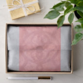 赤いピンクろうけつ染めと灰色の水モノグラムの色 薄葉紙 (ギフト)