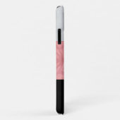 赤いピンクろうけつ染めと灰色の水モノグラムの色 Case-Mate iPhoneケース (裏面/右)