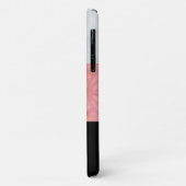 赤いピンクろうけつ染めと灰色の水モノグラムの色 Case-Mate iPhoneケース (裏面/左)