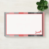 赤いピンクスとグレー ポストイット (オフィス)