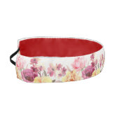 赤いピンク色の紫色の黄色い花 アスレチックヘッドバンド (左)