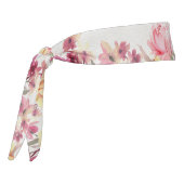 赤いピンク色の紫色の黄色い花 タイヘッドバンド (回転270)