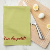 赤いピーマンおよびニンニクの台所タオル キッチンタオル (四つ折り)