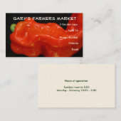 赤いピーマン 名刺 (正面/裏面)