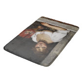 赤いファンの女性(Eugene de Blaas著) バスマット (アングル)