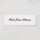 赤いファンの細い名刺 スキニー名刺 (裏面)