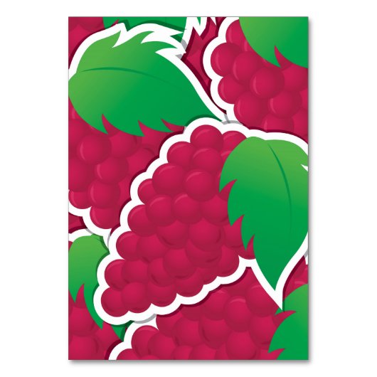 赤いファンキーぶどう テーブルナンバー (正面)