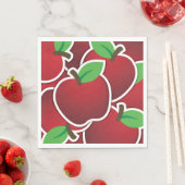 赤いファンキーリンゴ スタンダードランチョンナプキン (インサイチュ)