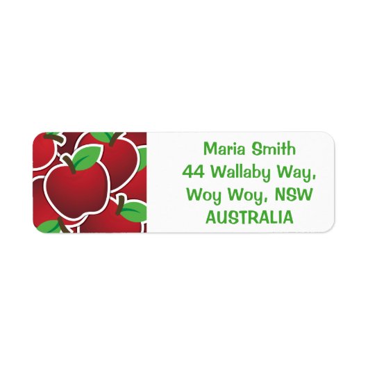 赤いファンキーリンゴ ラベル (正面)