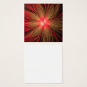 赤いファンシーのフラクタル花 (正面&裏面)