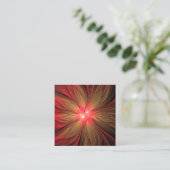 赤いファンシーのフラクタル花 エンクロージャーカード (スタンド正面)