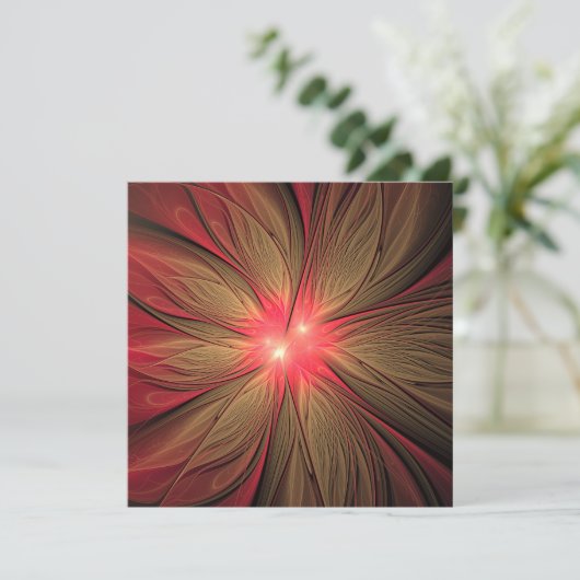 赤いファンシーのフラクタル花 シーズンカード (スタンド正面)