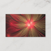 赤いファンシーのフラクタル花 プレイスカード (正面)