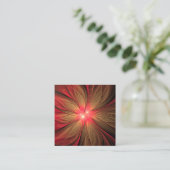 赤いファンシーのフラクタル花 予約カード (スタンド正面)