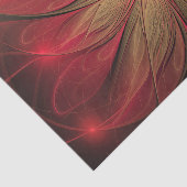 赤いファンシーのフラクタル花 薄葉紙 (詳細)