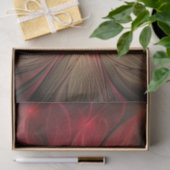 赤いファンシーのフラクタル花 薄葉紙 (ギフト)