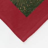 赤いフィアット500、イタリアのフリースブランケットのヴィンテージ車 フリースブランケット (角)