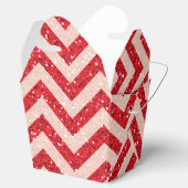 赤いフェイクグリッターテイクアウト特典ボックス フェイバーボックス (オープン)