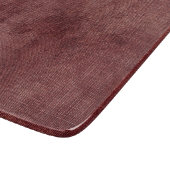 赤いフェイクリネン カッティングボード (角)