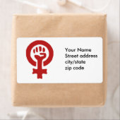 赤いフェミニズム ラベル (インサイチュ)