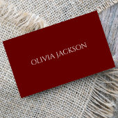 赤いフェミニンクミニマルリーシンプル 名刺