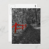 赤いフェンス ポストカード (正面/裏面)