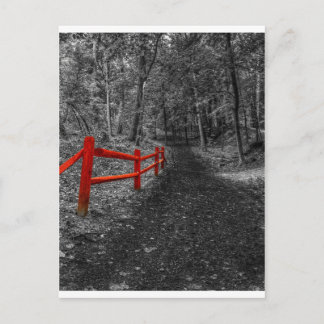 赤いフェンス ポストカード