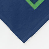 赤いフクロウの野菜ラベル フリースブランケット (角)