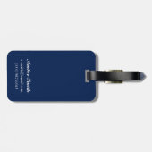 赤いフクロウの野菜ラベル ラゲッジタグ (裏面横)