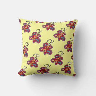 赤いフジバエ クッション