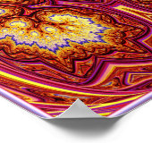 赤いフラクタル・ツリー ポスター (角)