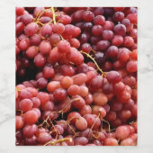 赤いフランスのガペ ワインラベル (シングルラベル)