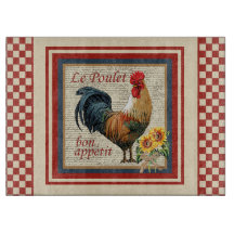 赤いフランス語Country Rooster Le Poulet