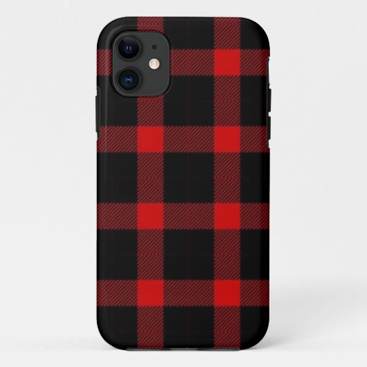 赤いフランネルiPhoneケース Case-Mate iPhoneケース (裏面)