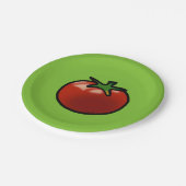 赤いフルーツのトマト ペーパープレート (アングル)