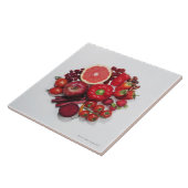 赤いフルーツ及び野菜の選択 タイル (側面)