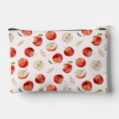 赤いフルーツ素朴のリンゴ アクセサリーポーチ (裏面)