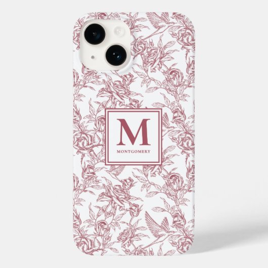 赤いフレンチトワル 名前 Case-Mate iPhoneケース (裏面)