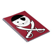 赤いフレンドリー剣に十字を切った海賊 ノートブック (右側)