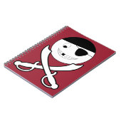 赤いフレンドリー剣に十字を切った海賊 ノートブック (左側)