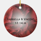 赤いフローラが私の花嫁になる セラミックオーナメント (裏面)