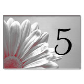 赤いフローラで表の番号を強調表示 テーブルナンバー (裏面)