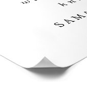 赤いフローラはサイドサインではなくシートを結婚選ぶ ポスター (角)